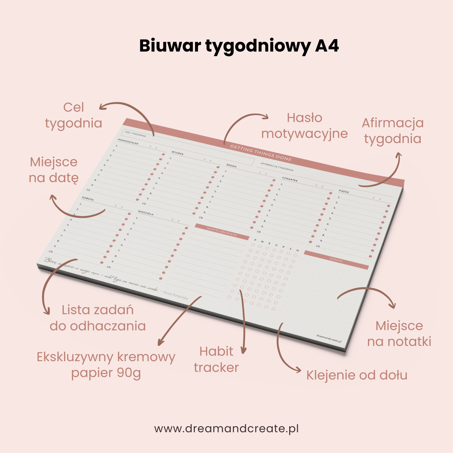 biuwar planer tygodniowy