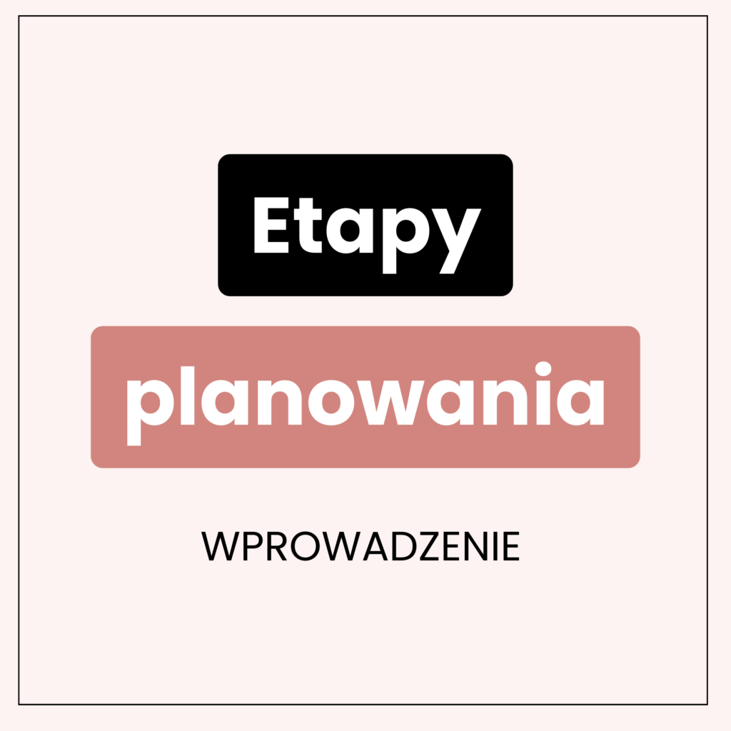 etapy planowania