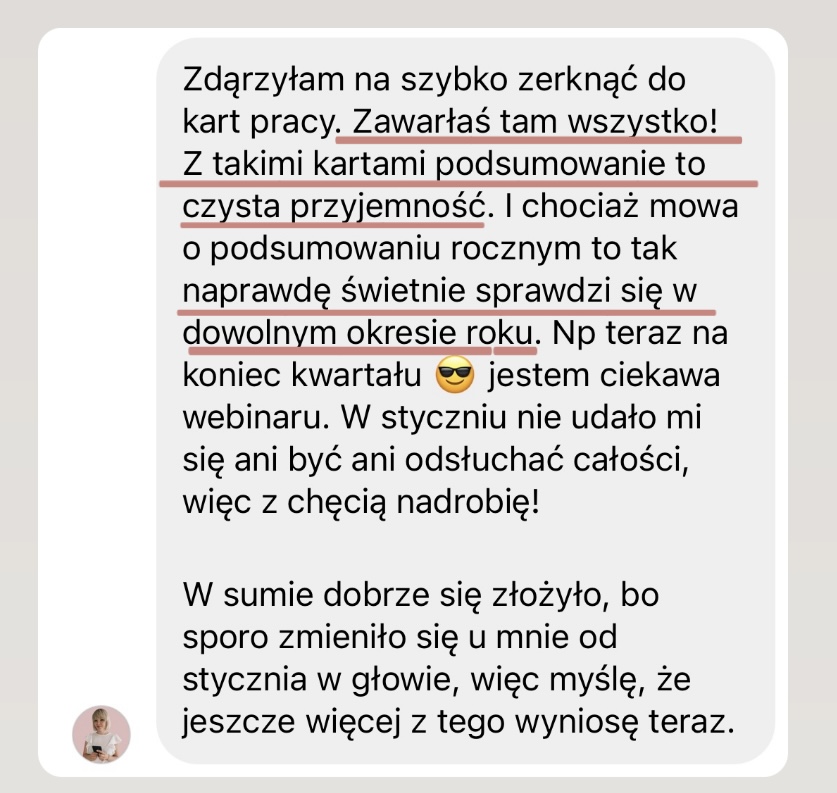 jak podsumować rok