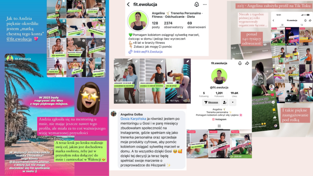 gosia karpińska biznes online instagram mentoring jak sprzedawać marka osobista